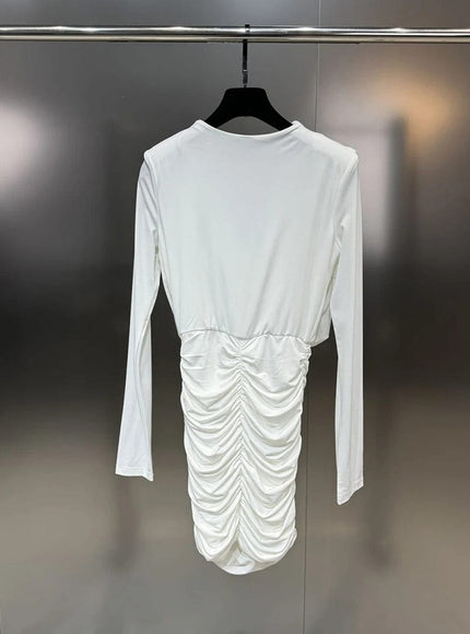 Ekram Fold Mini Dress - Fashion Pov