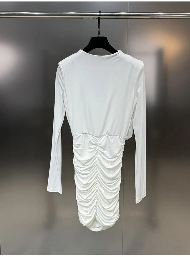 Ekram Fold Mini Dress - Fashion Pov