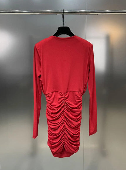 Ekram Fold Mini Dress - Fashion Pov