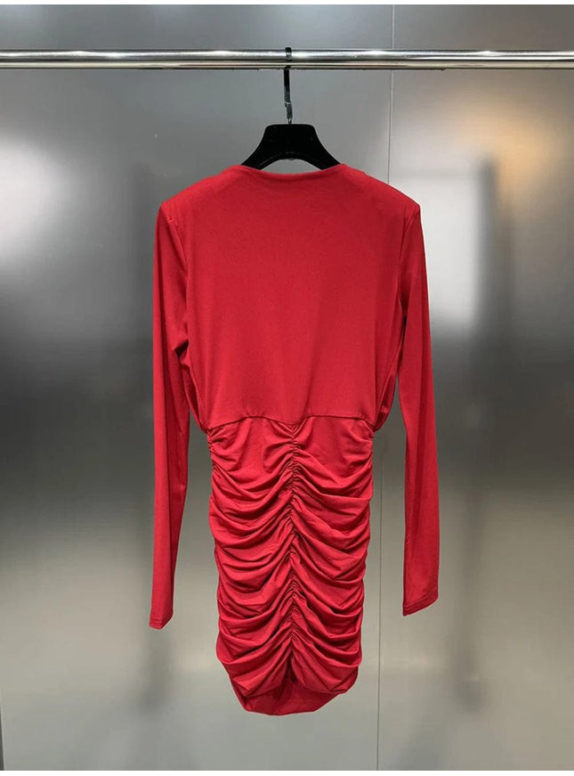Ekram Fold Mini Dress - Fashion Pov