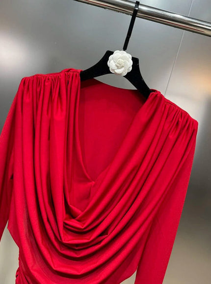 Ekram Fold Mini Dress - Fashion Pov