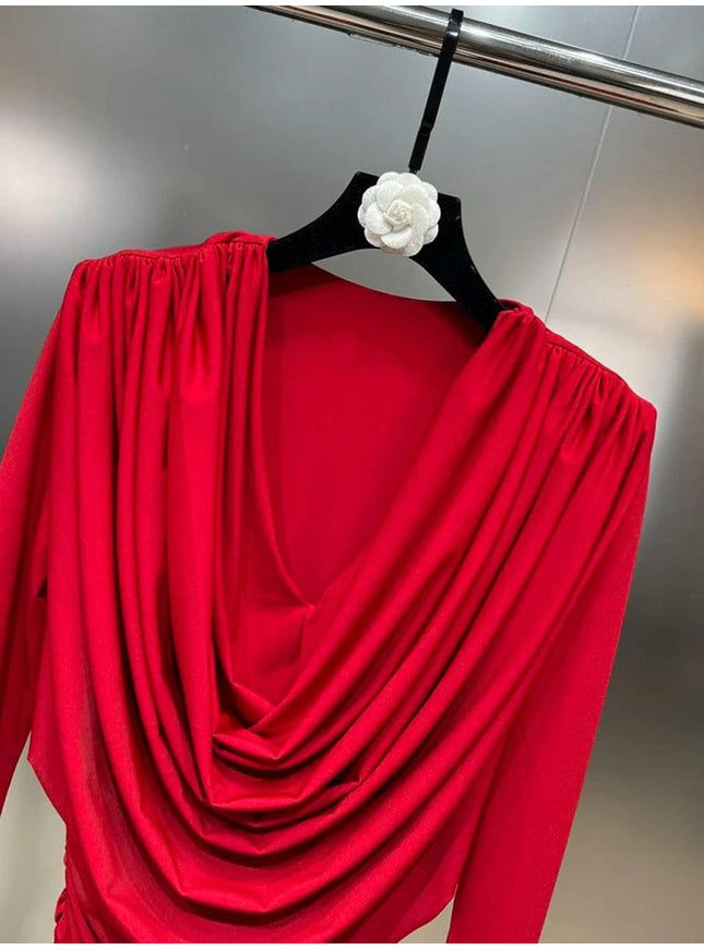 Ekram Fold Mini Dress - Fashion Pov