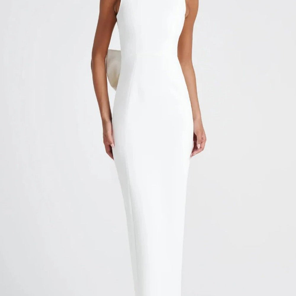 Elara Bow Back Maxi Dress - Fashion Pov