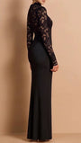 Elara Lace Ruched Gown Dress - Fashion Pov