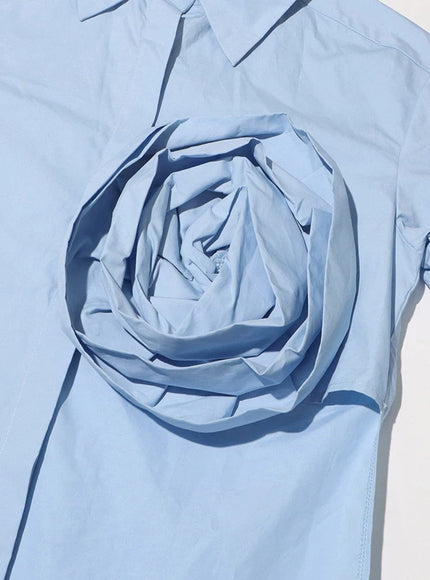 Elisa Appliques Shirt - Fashion Pov