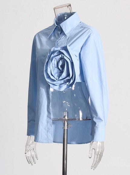 Elisa Appliques Shirt - Fashion Pov