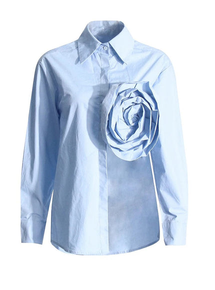 Elisa Appliques Shirt - Fashion Pov
