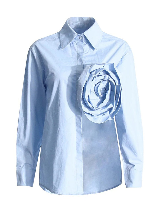 Elisa Appliques Shirt - Fashion Pov