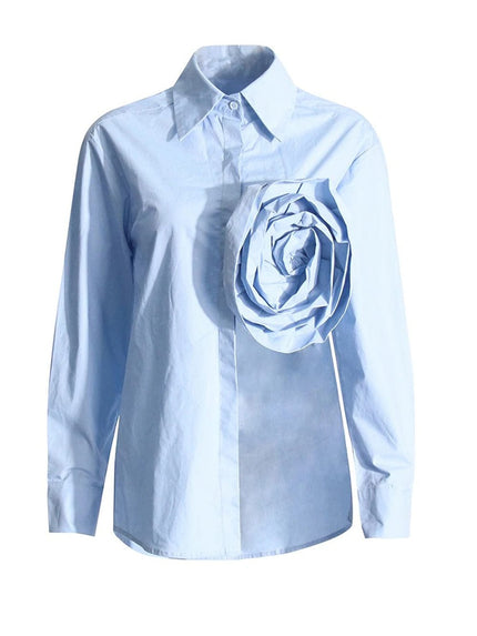 Elisa Appliques Shirt - Fashion Pov