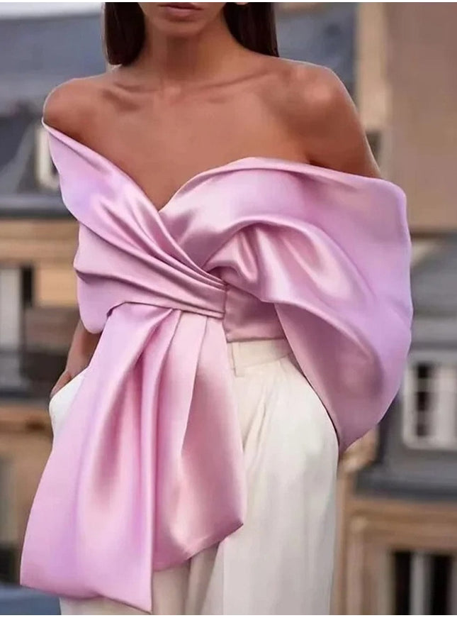 Elise Backless Folds Top - Fashion Pov