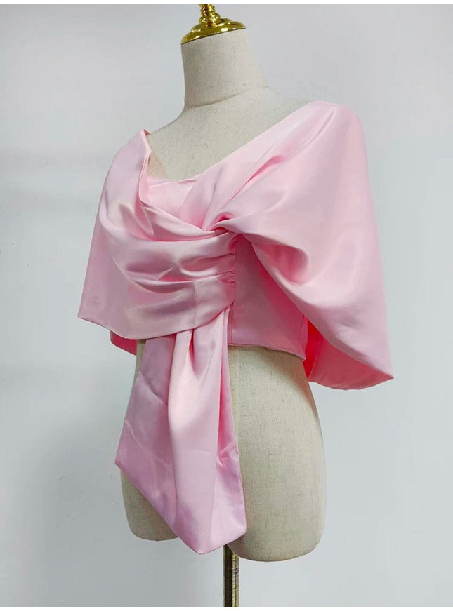 Elise Backless Folds Top - Fashion Pov