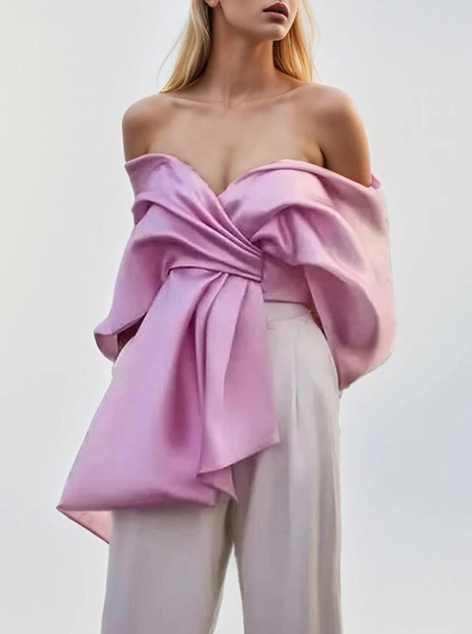 Elise Backless Folds Top - Fashion Pov
