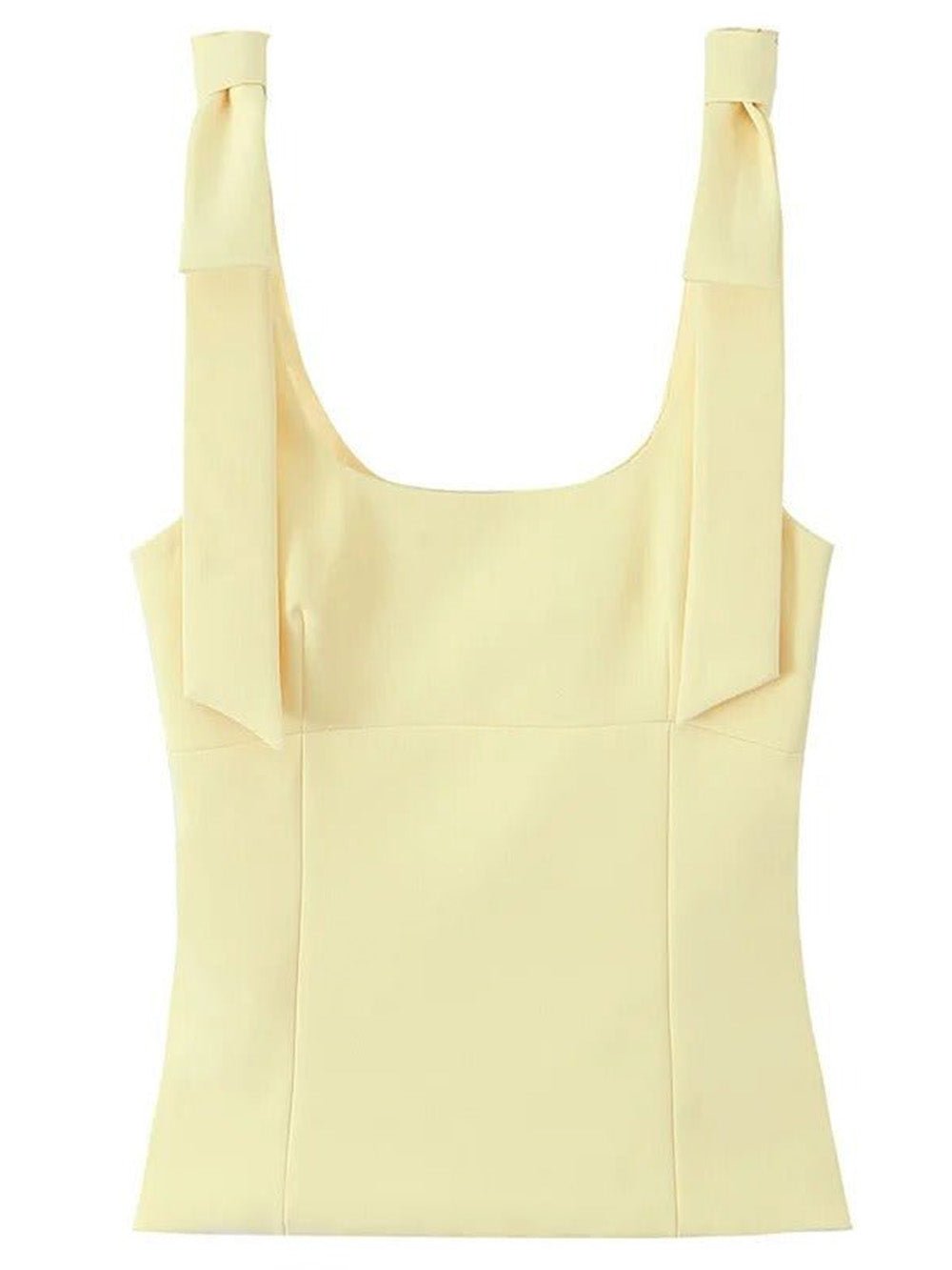 Elise Bow Strap Crop Top - Fashion Pov