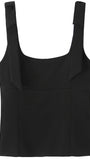 Elise Bow Strap Crop Top - Fashion Pov