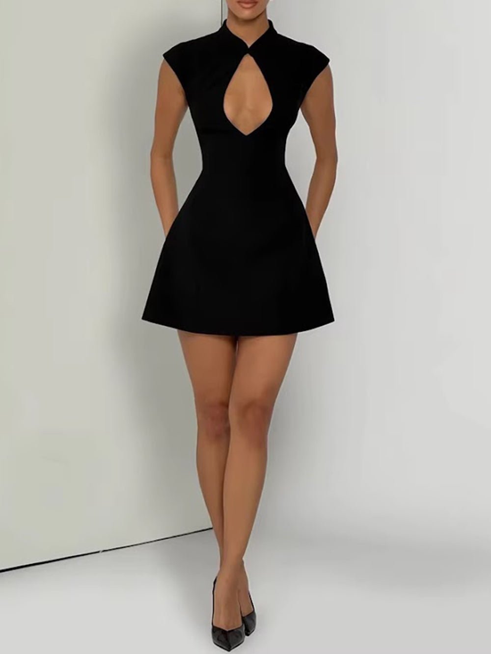 Elise Keyhole Corset Mini Dress - Fashion Pov