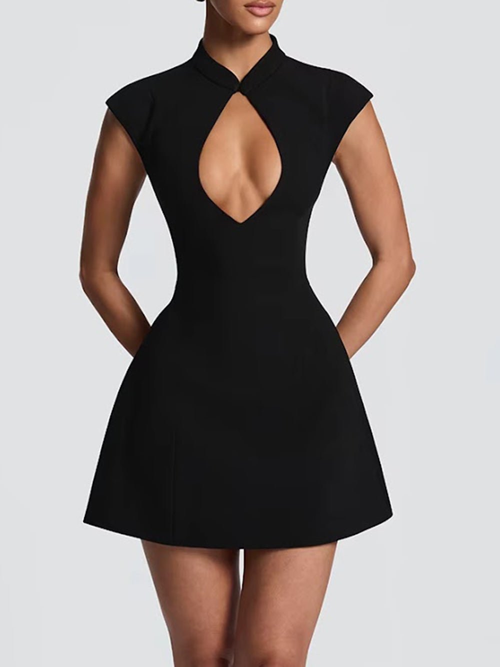 Elise Keyhole Corset Mini Dress - Fashion Pov