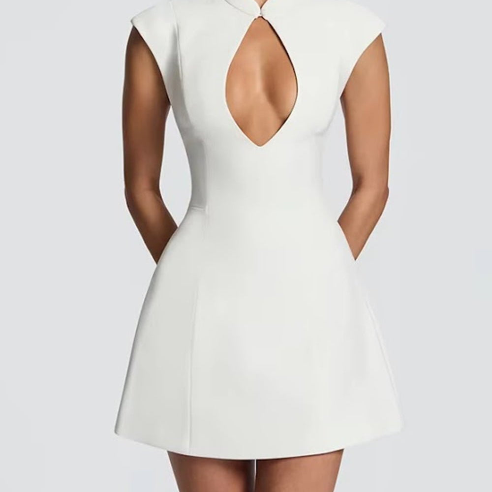Elise Keyhole Corset Mini Dress - Fashion Pov