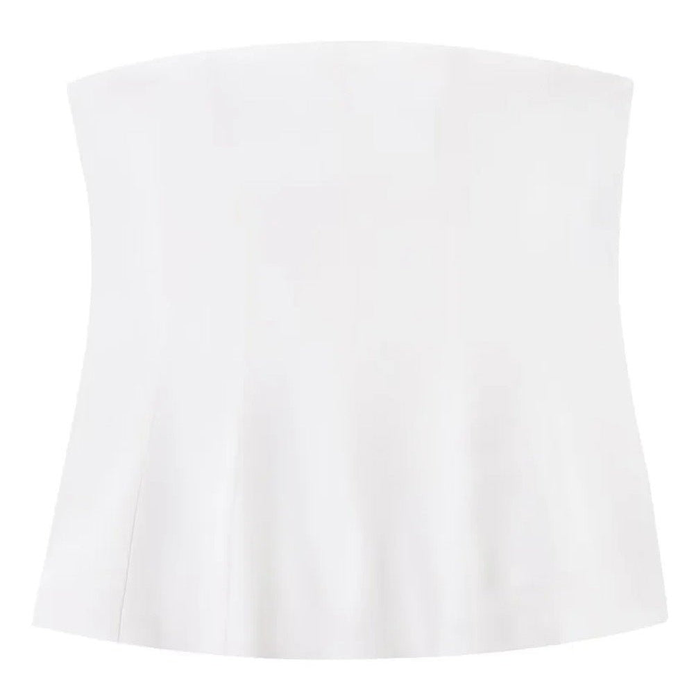 Elise Ruffled Corset Tube Top - Fashion Pov
