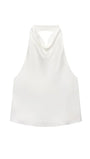 Elise Satin Halter Camisole - Fashion Pov
