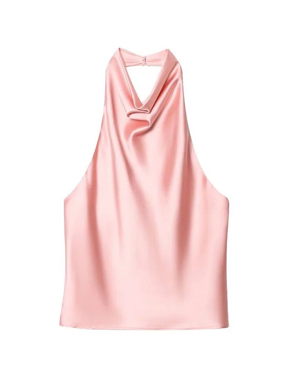 Elise Satin Halter Camisole - Fashion Pov