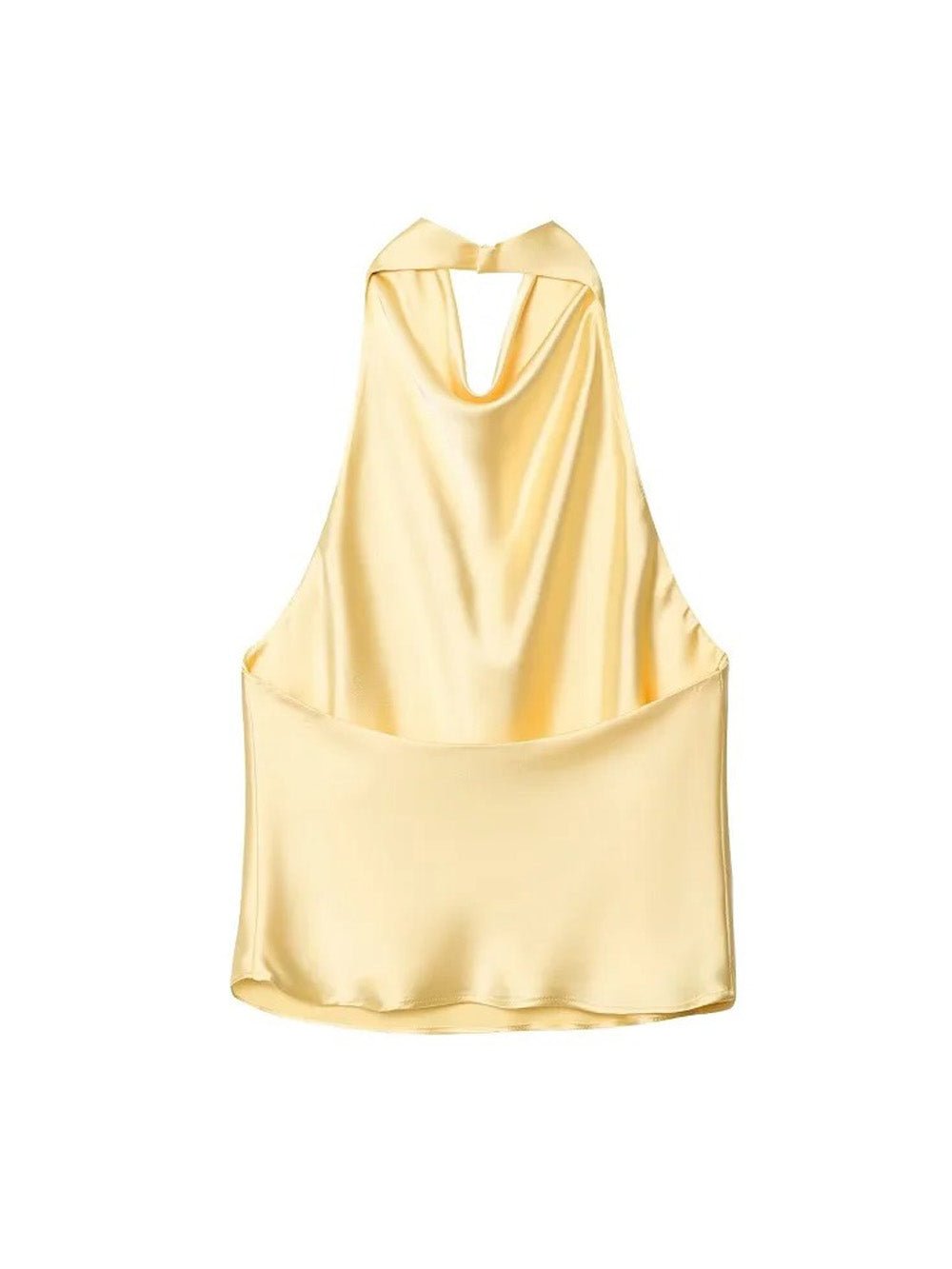 Elise Satin Halter Camisole - Fashion Pov