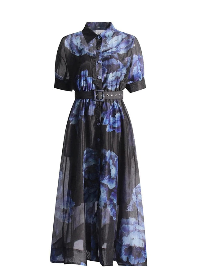 Elisha Belt Midi Dress - Fashion Pov