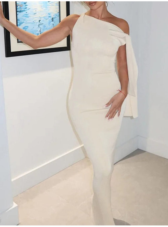 Ella Off Shoulder Bodycon Maxi Dress - Fashion Pov