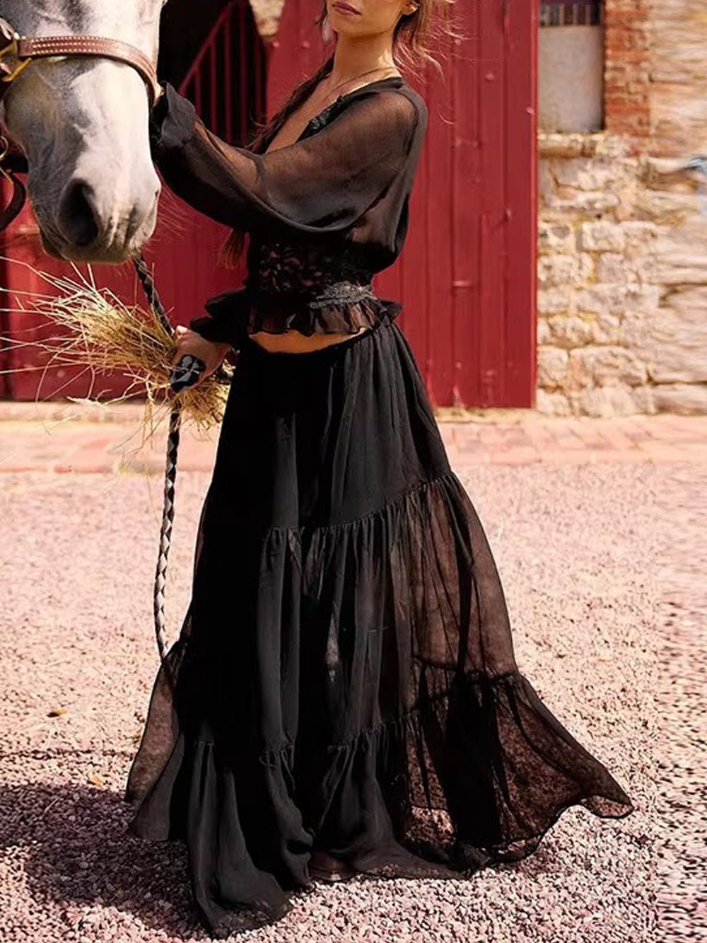 Elodie Boho Tiered Skirt Set - Fashion Pov