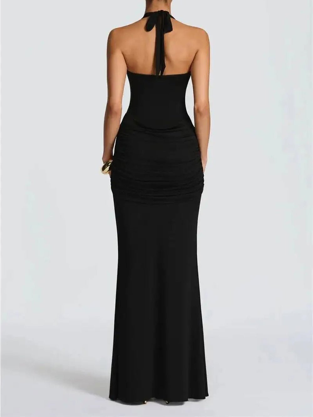 Elodie Halter Cutout Maxi Dress - Fashion Pov