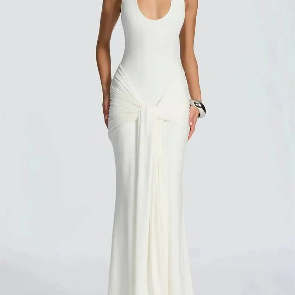 Elodie Halter Cutout Maxi Dress - Fashion Pov