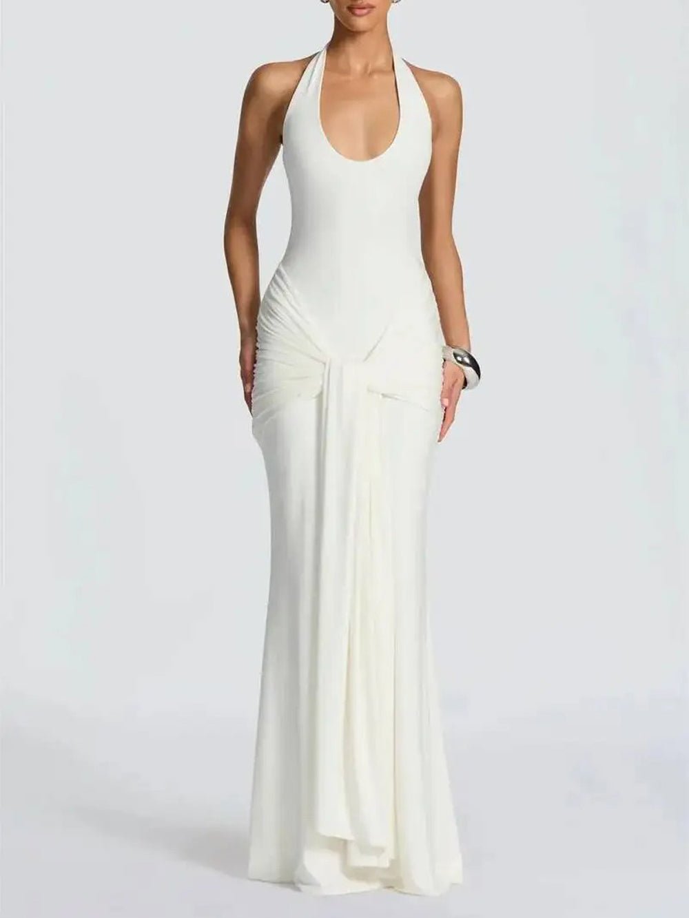 Elodie Halter Cutout Maxi Dress - Fashion Pov
