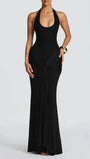 Elodie Halter Cutout Maxi Dress - Fashion Pov