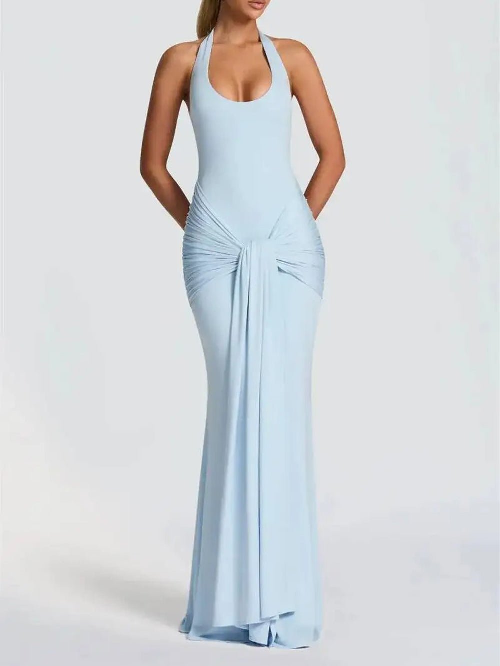 Elodie Halter Cutout Maxi Dress - Fashion Pov