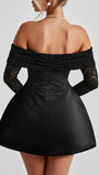 Elodie Off Shoulder Lace Mini Dress - Fashion Pov