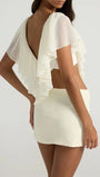 Elodie Ruffle Cutout Mini Dress - Fashion Pov
