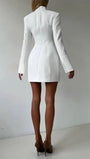 Elodie Sculpted Button Blazer Mini Dress - Fashion Pov
