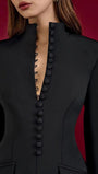 Elodie Sculpted Button Blazer Mini Dress - Fashion Pov