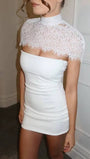 Eloise Lace Yoke Mini Dress - Fashion Pov
