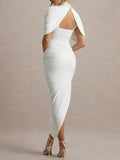 Elowen Backless Sleeve Maxi Dress - Fashion Pov
