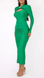Emerson Hollow Out Long Sleeve Maxi Dress - Fashion Pov