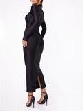 Emerson Hollow Out Long Sleeve Maxi Dress - Fashion Pov