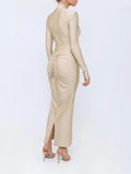 Emerson Hollow Out Long Sleeve Maxi Dress - Fashion Pov
