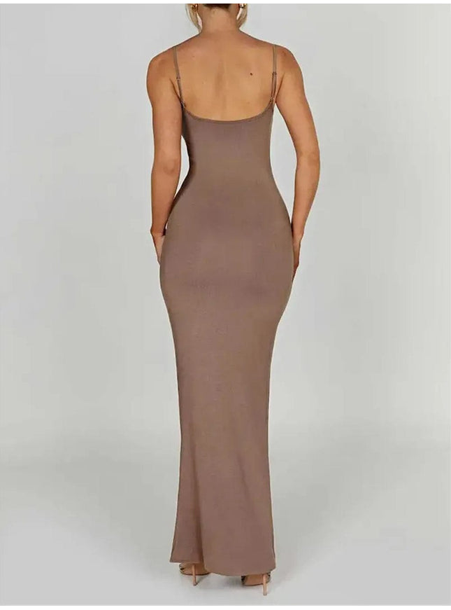Emersyn Strap Backless Bodycon Maxi Dress - Fashion Pov