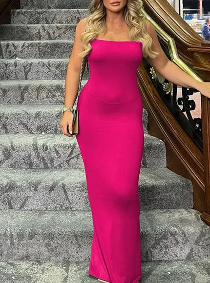 Emersyn Strap Backless Bodycon Maxi Dress - Fashion Pov