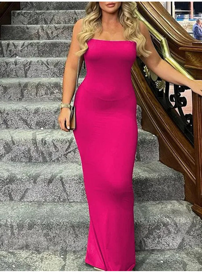 Emersyn Strap Backless Bodycon Maxi Dress - Fashion Pov