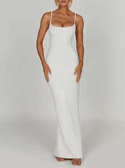 Emersyn Strap Backless Bodycon Maxi Dress - Fashion Pov