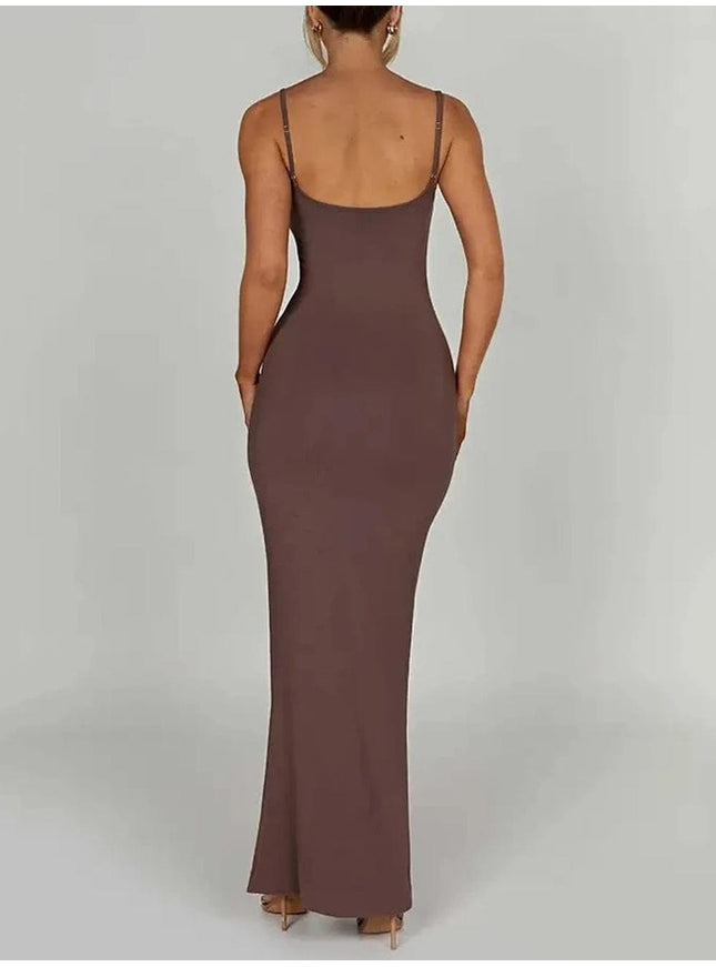 Emersyn Strap Backless Bodycon Maxi Dress - Fashion Pov