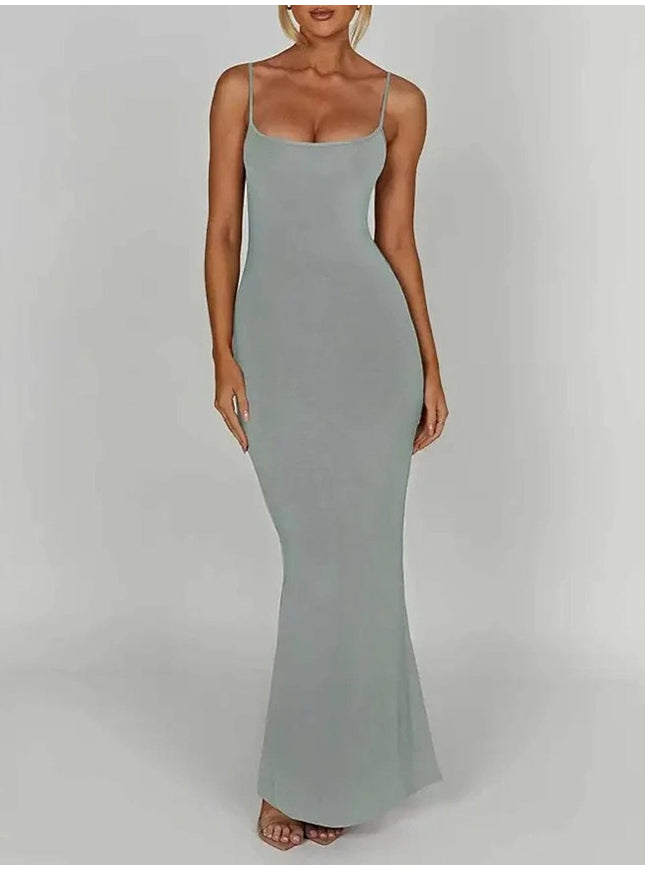 Emersyn Strap Backless Bodycon Maxi Dress - Fashion Pov