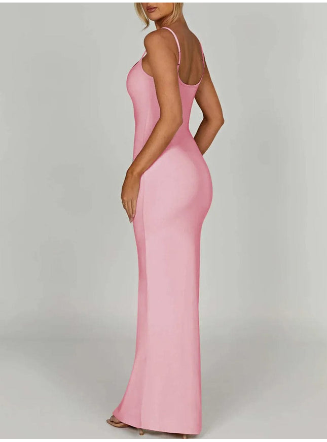 Emersyn Strap Backless Bodycon Maxi Dress - Fashion Pov
