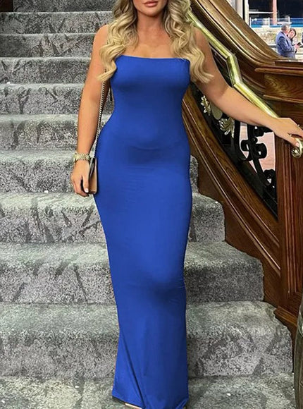 Emersyn Strap Backless Bodycon Maxi Dress - Fashion Pov